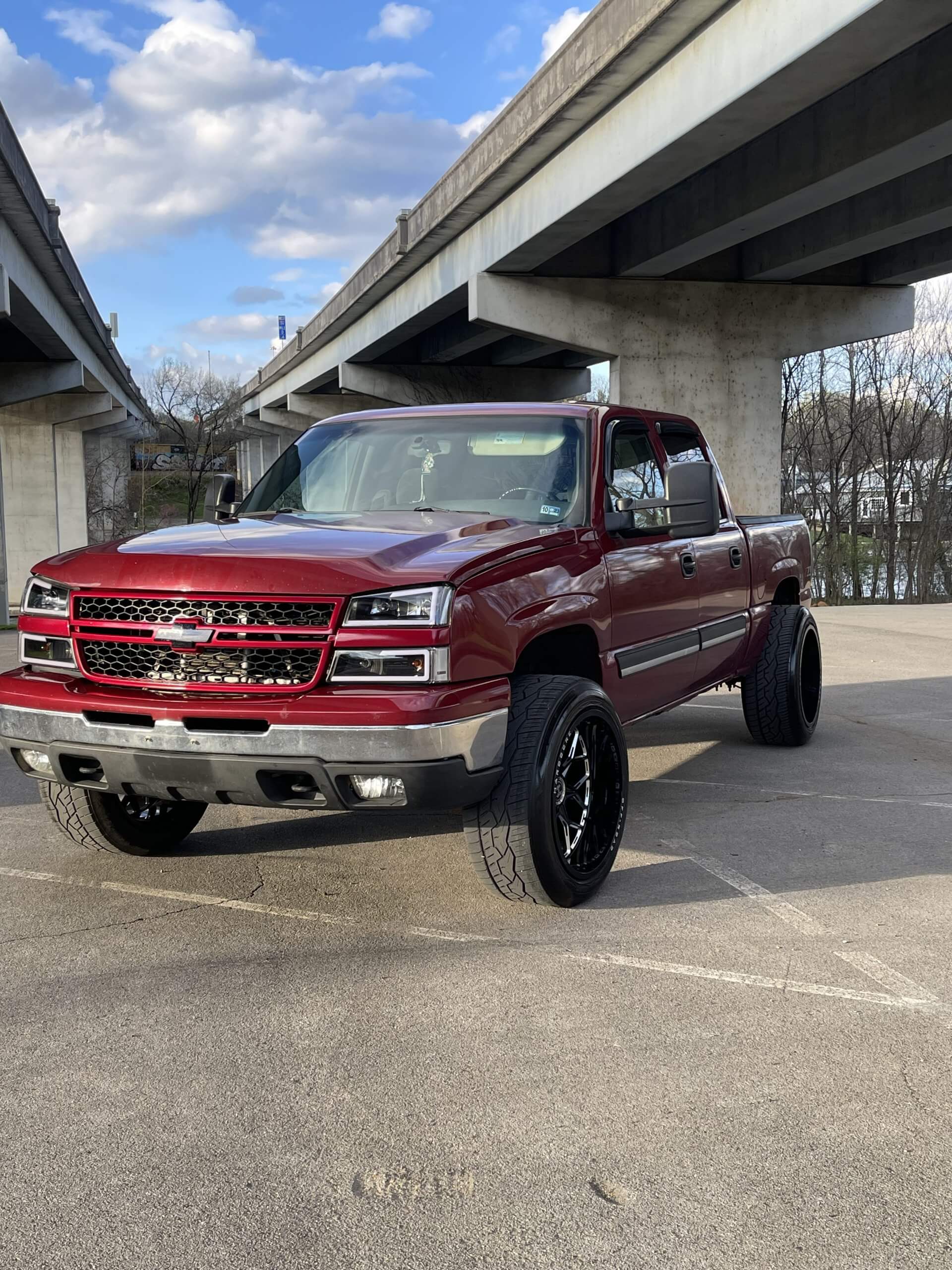A relevant stock photo of 2006 chevy silverado custom in a typical setting.