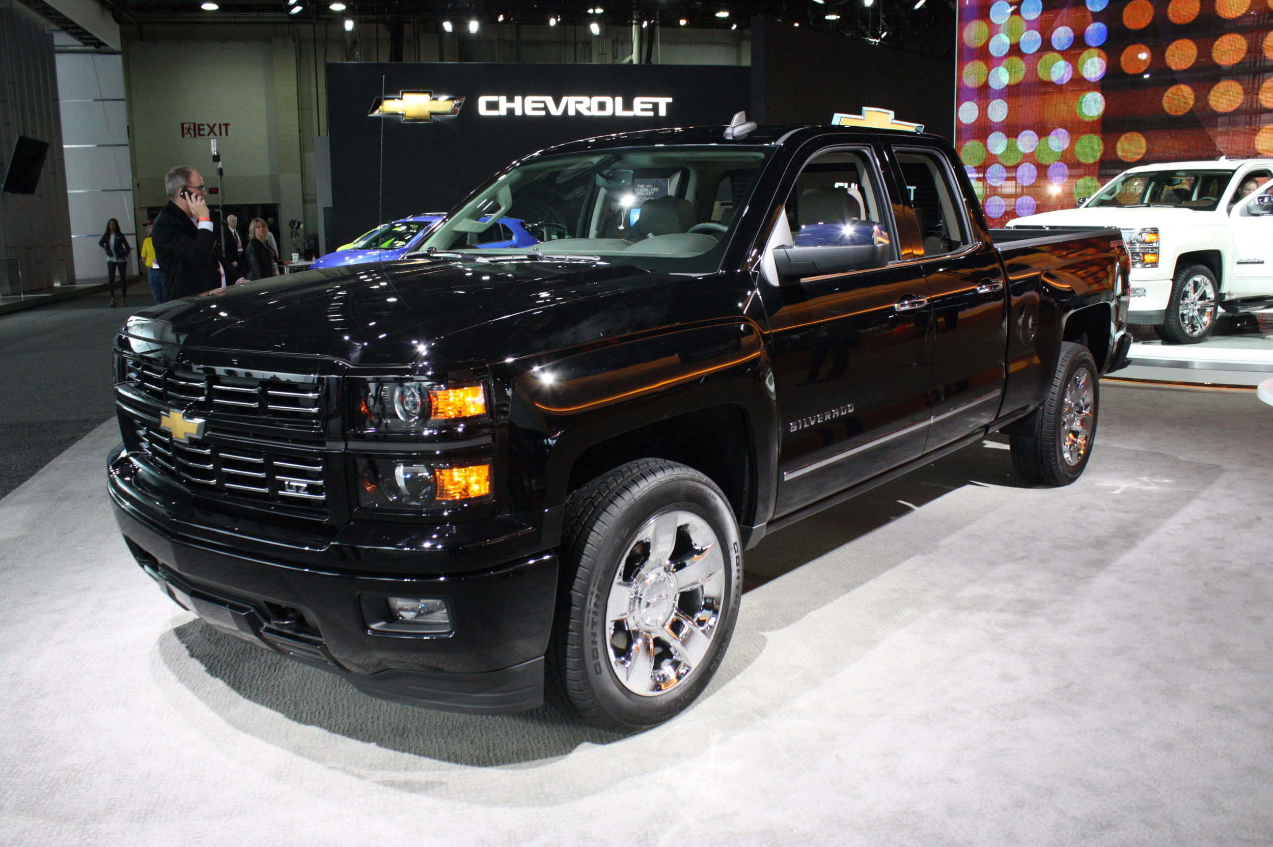 A relevant stock photo of 2015 silverado custom in a typical setting.
