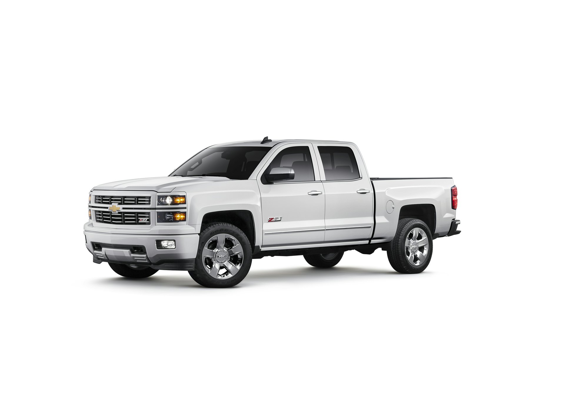 A relevant stock photo of 2015 silverado custom in a typical setting.