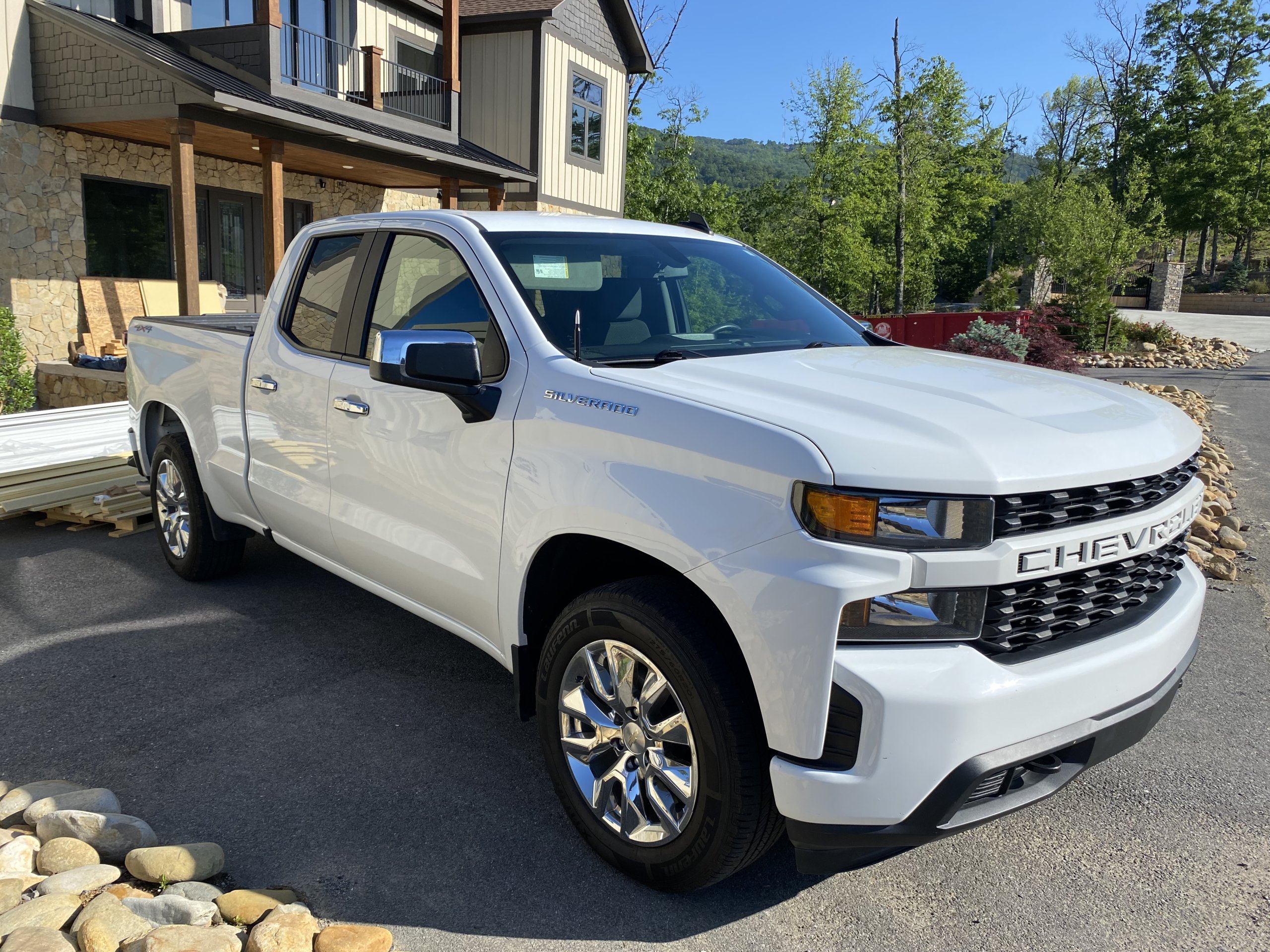 A relevant stock photo of 2019 chevy silverado custom in a typical setting.