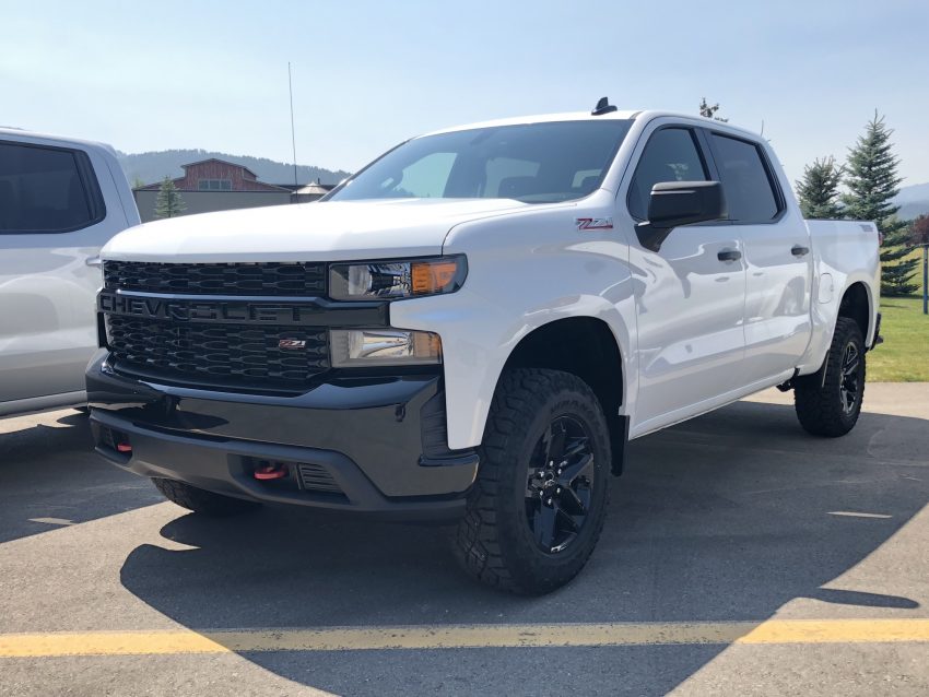 A relevant stock photo of 2019 silverado custom in a typical setting.
