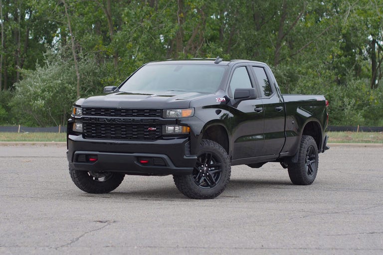 A relevant stock photo of 2020 chevy silverado custom in a typical setting.