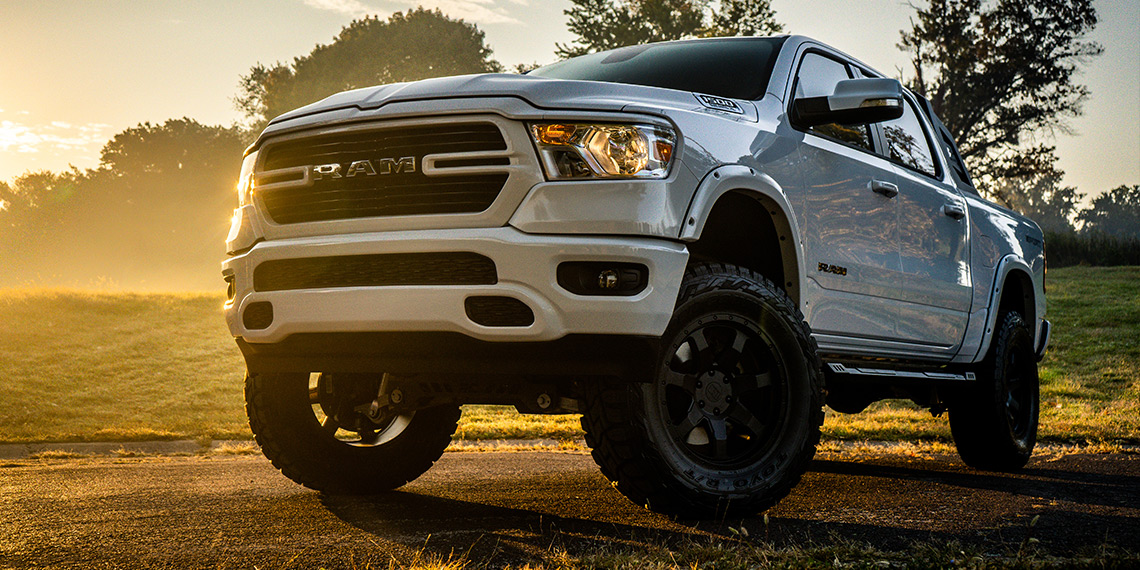 A relevant stock photo of 2020 ram 1500 custom in a typical setting.