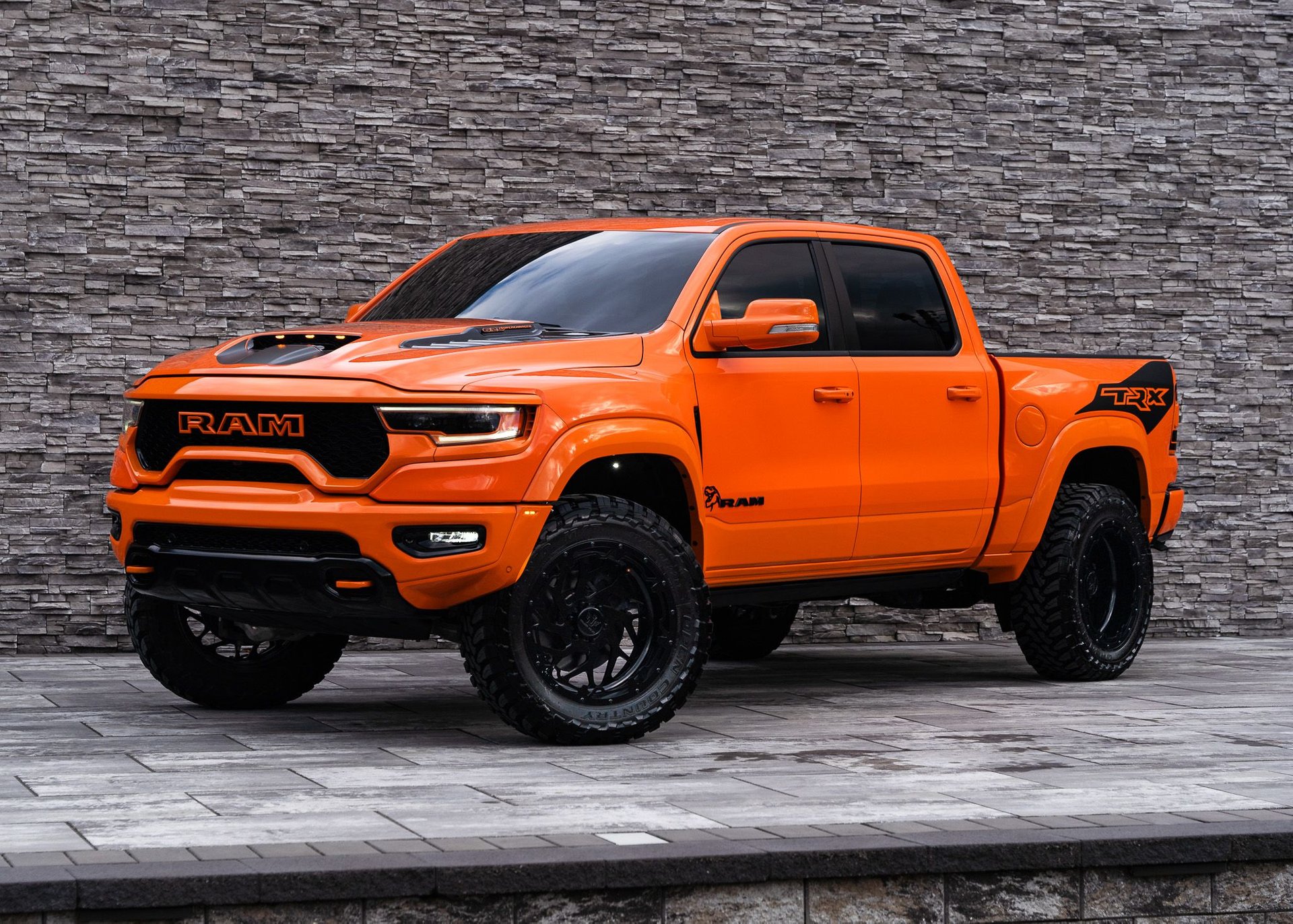 A relevant stock photo of 2022 ram 1500 custom in a typical setting.