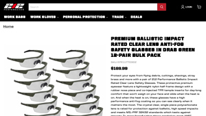 Premium Ballistic Impact Rated Clear Lens Anti-Fog Safety Glasses ... - safety sunglasses bulk