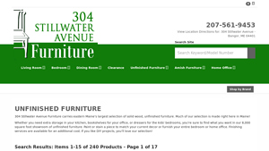 Unfinished Furniture in Bangor, Brewer and Hampden, Maine - unfinished furniture factory