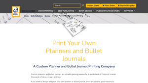 How to Print Your Own Planners and Bullet Journals - 48 Hr Books - custom planner manufacturer