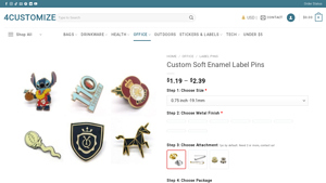 Custom Soft Enamel Label Pins Bulk - 4Customize - enamel pins bulk