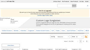 Custom Logo Sunglasses - 4Imprint - white sunglasses bulk