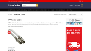 TV Aerial Cable - Coaxial Extension Cable For Televisions - aerial cable company