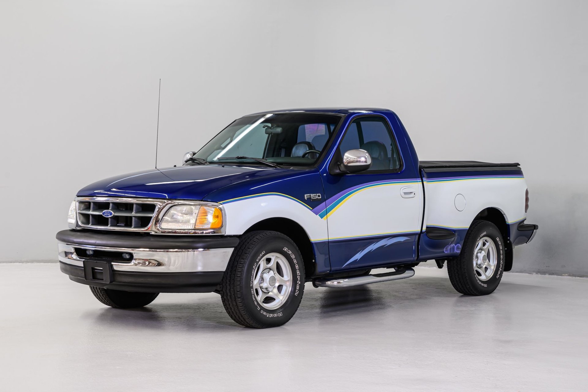A relevant stock photo of 97 ford f150 custom in a typical setting.