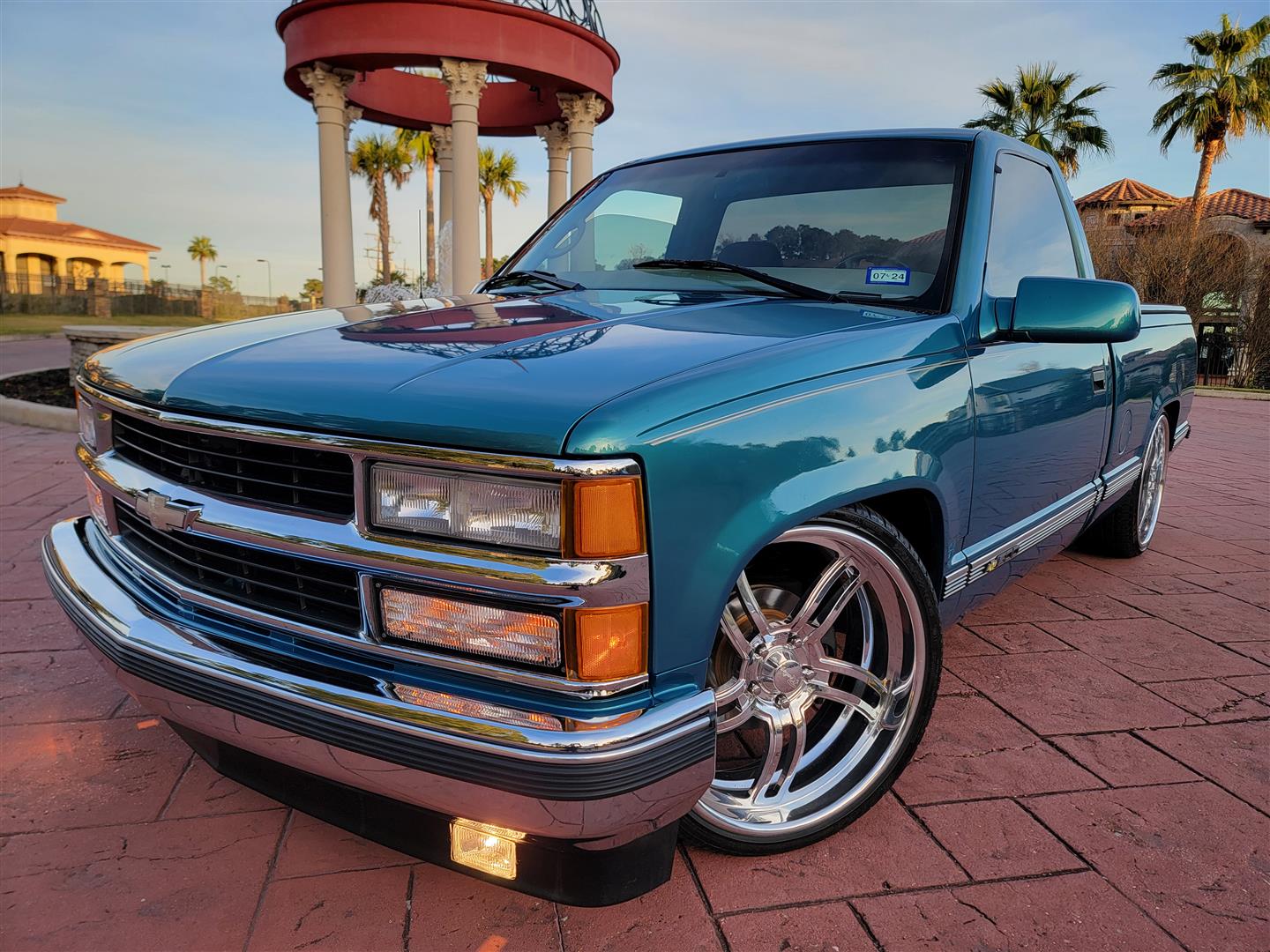 A relevant stock photo of 98 chevy silverado custom in a typical setting.