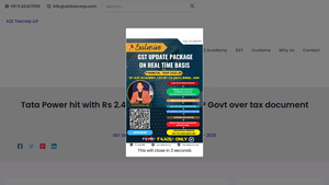 Tata Power hit with Rs 2.4 lakh penalty by UP Govt over tax ... - tata solar panel company