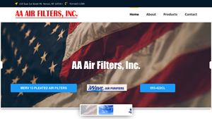AA AIR FILTERS - Manufacturer and Distributor of quality air filters ... - usa pleated air filters manufacturer