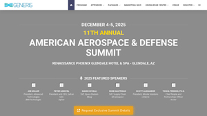 American Aerospace & Defense Summit 2025 | Generis Group - american aerospace manufacturer