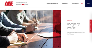 About AAF | Leading Air Filtration Company | AAF - us pleated air filters manufacturer