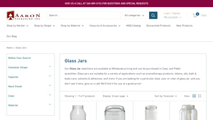 Glass Jars - Wholesale & Bulk Pricing - Aaron Packaging - glass jar bulk