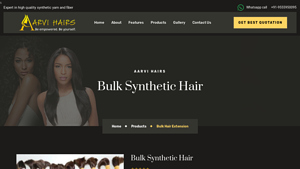 Bulk Synthetic Hair - Aarvi Hairs - synthetic hair bulk