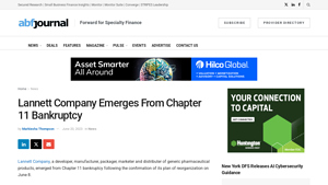 Lannett Company Emerges From Chapter 11 Bankruptcy - lannett drug manufacturer