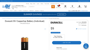 Duracell 9V Coppertop Battery (Individual) - MN1604-BULK - Abt.com - duracell 9v battery bulk