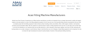 Bottling & Filling Equipment Manufacturer - ACASI Machinery - filling machine manufacturer