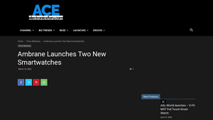 Ambrane Launches Two New Smartwatches - ACE - ambrane smart watch company