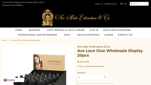 Ace Lace Glue Wholesale Display 20pcs - lace glue wholesale