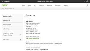 Contact Us with Any Questions | Acer Official Site - Acer United States - asus manufacturer phone number