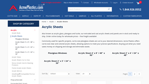 Acrylic Sheets: in Stock & Ready to Ship | Acme Plastics - acrylic sheet manufacturer