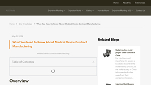 Medical Device Contract Manufacturing: What You Need to Know - ACO Mold - medical device contract manufacturer