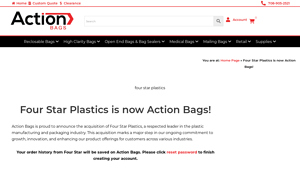 Four Star Plastics is now Action Bags! - Action Bags - polyurethane bags manufacturer