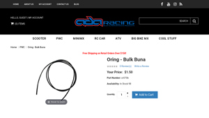 O-Ring - Bulk Buna - ADA Racing - o ring bulk