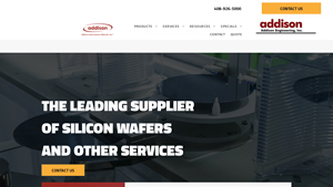 Silicon Wafer Supplier | Addison Engineering - silicon wafer manufacturer