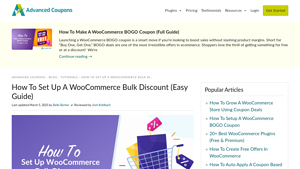 How To Set Up A WooCommerce Bulk Discount In 3 Steps (Guide) - bulk discounting by manufacturer woocommerce