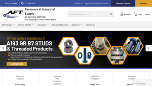 AFT Fasteners: Fasteners Supply, Industrial Supplies & More - fastener manufacturer