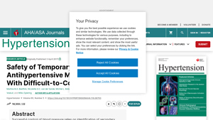 Safety of Temporary Discontinuation of Antihypertensive Medication in ... - prazosin manufacturer discontinued