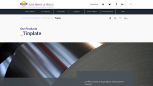Tinplate-AHMSA - tinplate sheet factory