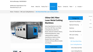 China CNC Fiber Laser Metal Cutting Machines - AHYW - cnc laser factory