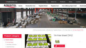 custom tinplate sheets for sale,Tin Free Sheet Manufacturer-Ainisitel - tinplate sheet factory