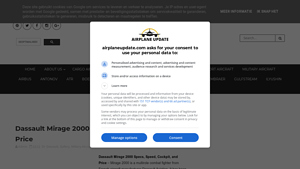 Dassault Mirage 2000 Specs, Speed, Cockpit, and Price - french airplane manufacturer