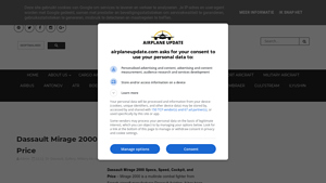 Dassault Mirage 2000 Specs, Speed, Cockpit, and Price - french aircraft manufacturer