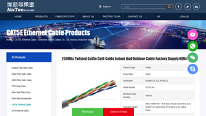 250Mhz Twisted Cat5e Cat6 Cable - Shenzhen Aixton Cables Co., Ltd. - cat5e cable factory