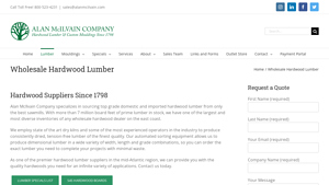 Wholesale Hardwood Lumber - Alan McIlvain Company - hardwood bulk