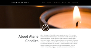 Alene Candles superior quality, custom-designed fragranced candles - candle manufacturer