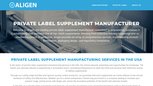 #1 Private Label Supplement Manufacturer in the USA - Aligen - private label dietary supplement manufacturer