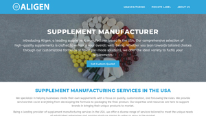 #1 Supplement Manufacturer in the USA - Aligen - supplement manufacturer usa