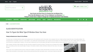 Glass Identification - All About Doors - aama window manufacturer code lookup