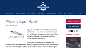 Where is Jaguar Made? - AllAmerican.org - jaguar car manufacturer