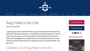 21+ Rugs Made in the USA - AllAmerican.org - rug manufacturer