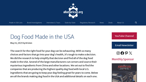 14+ Dog Food Brands Made in the USA - AllAmerican.org - dog food manufacturer
